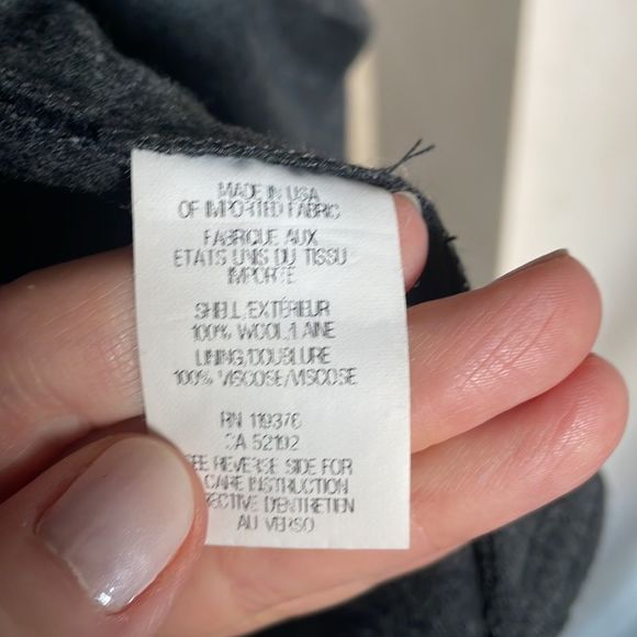 Helmut Lang Shawl Collar Jacket wool size medium charcoal grey - Picture 14 of 14